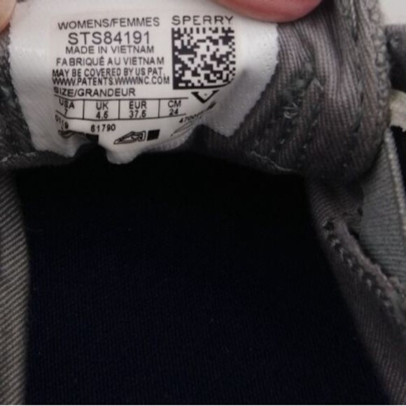 Sperry Women's Crest Vibe Triple Canvas Platform Sneakers Size 7 Grey - Picture 7 of 8